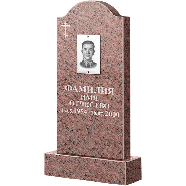 Памятник из гранита Розалия Pink, ФГЦ-012  100x50x6 - 1