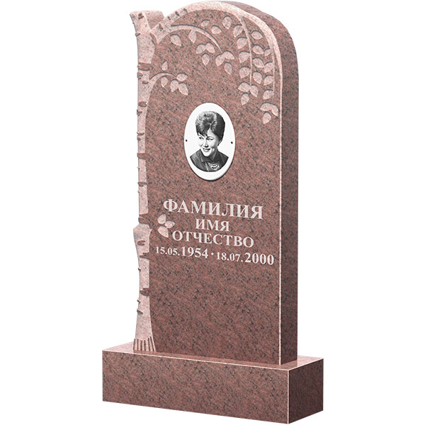 Памятник из гранита Розалия Pink, ФГЦ-091  120x60x8 - 1