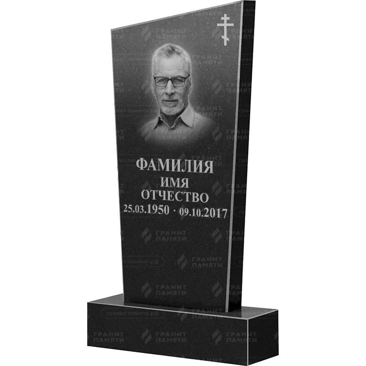 Гранитный памятник ФГ-003  130x60x8 - 1