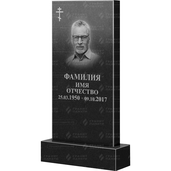 Гранитный памятник, прямой  90x45x5 - 1