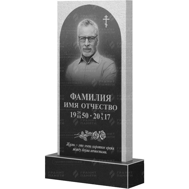 Гранитный памятник ФГ-165  130x60x8 - 1