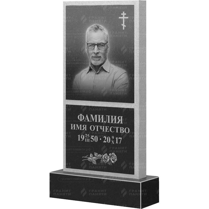 Гранитный памятник ФГ-163  120x60x8 - 1