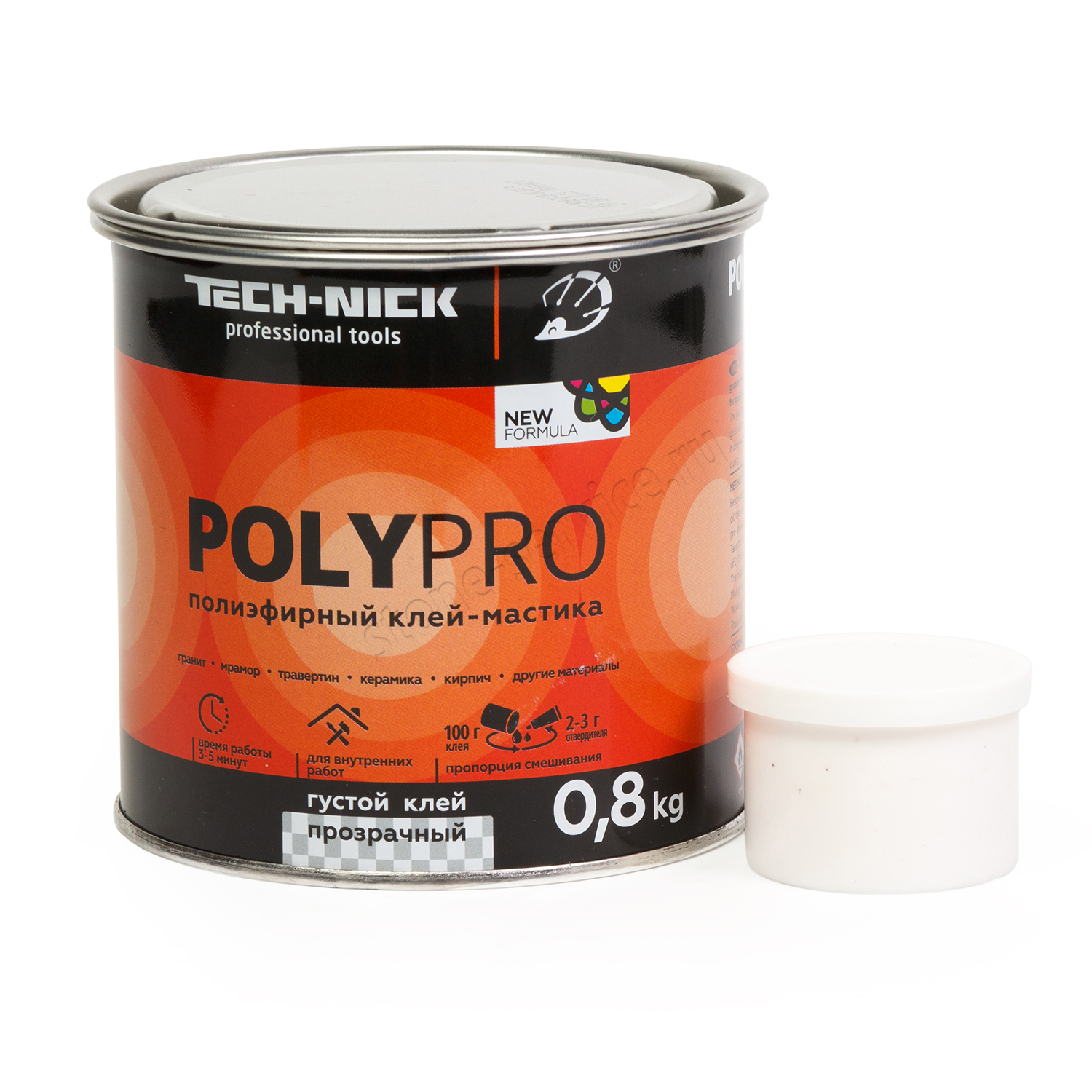 Клей полиэфирный PolyPro (медовый/густой) 0,8кг Tech-Nick - 1
