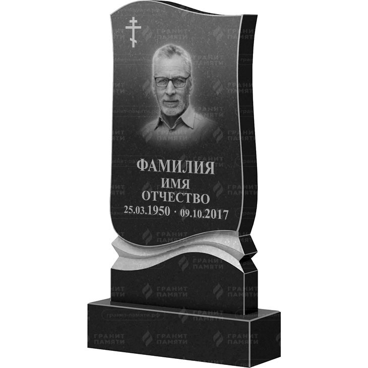Гранитный памятник ФГ-048  130x60x8 - 1